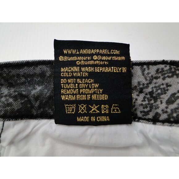 Lucky & Blessed Womens Jean Ankle Skinny Fringe Hem Gray & Black Size 4 - Picture 9 of 11